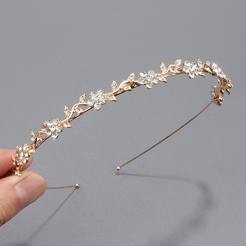Wholesale Korean style high-end niche leaf flower headband