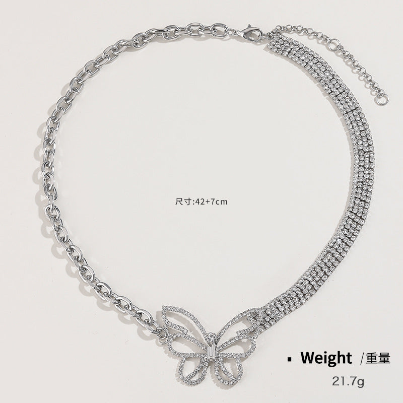Wholesale Butterfly Necklace Clavicle Chain