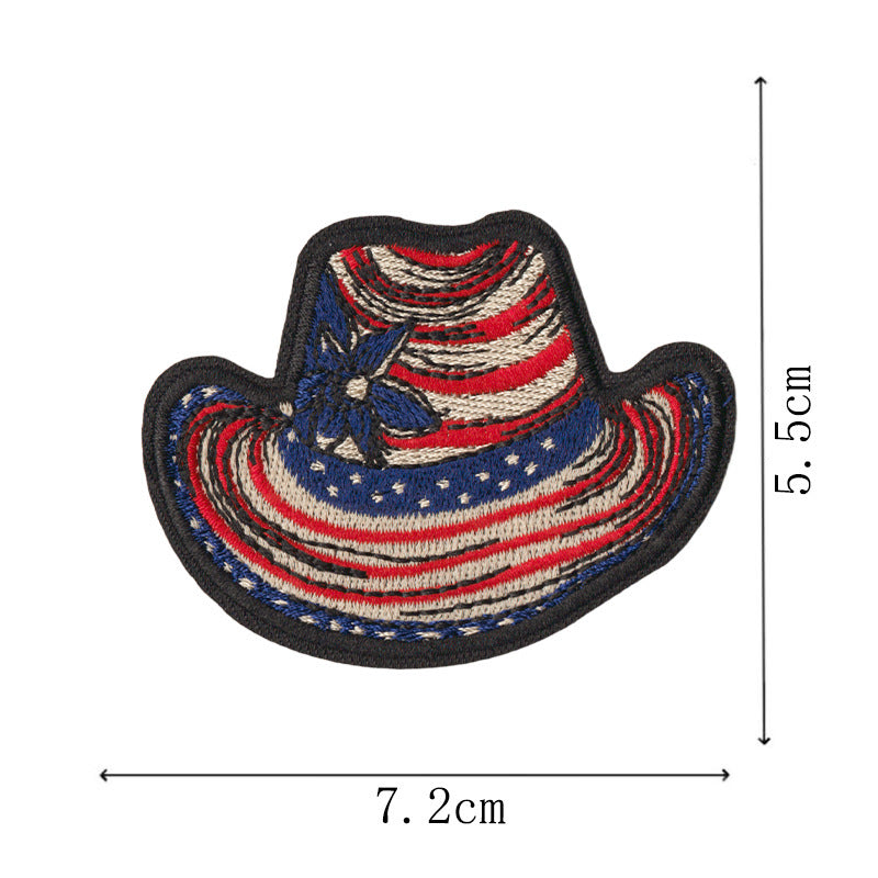 Wholesale 250Th Anniversary USA Flag Eagle Statue Of Liberty Embroidered Patch Set 16 Iron On Coat Patches Gift