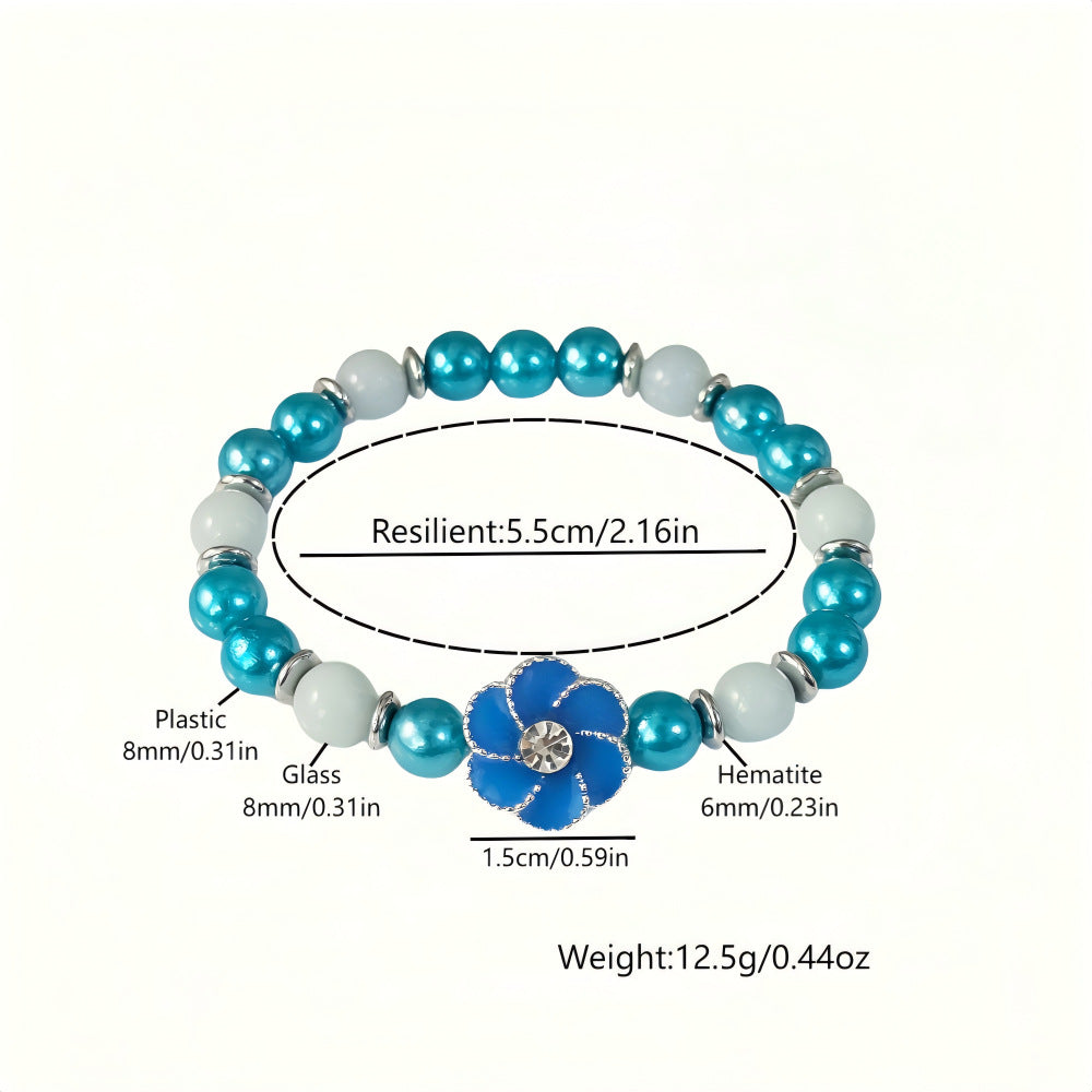 Wholesale 5pcs Dreamy Luminous Rotating Sunflower Bracelet