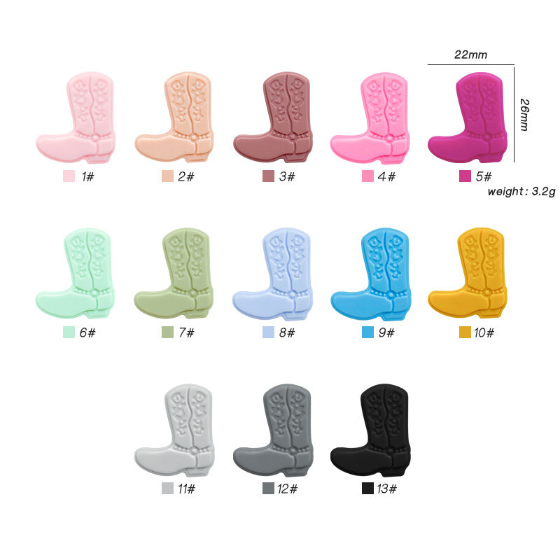 Wholesale 10PCS Silicone Boots Beads