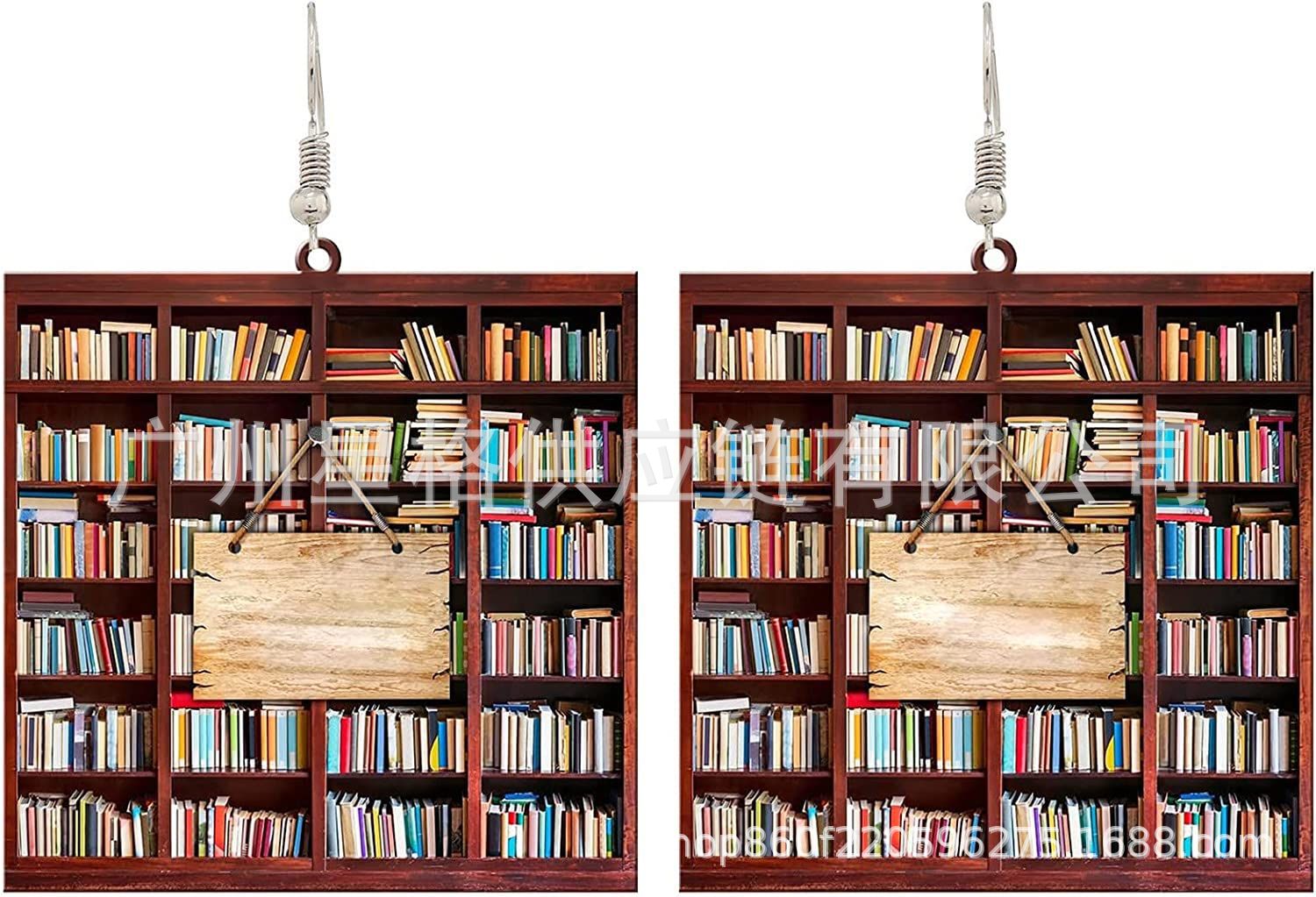 Wholesale Book Lovers Heart Librarian Earring