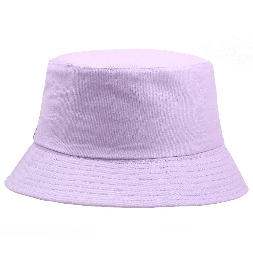 Wholesale Pure Cotton Solid Color Embroidered Logo Bucket Hat