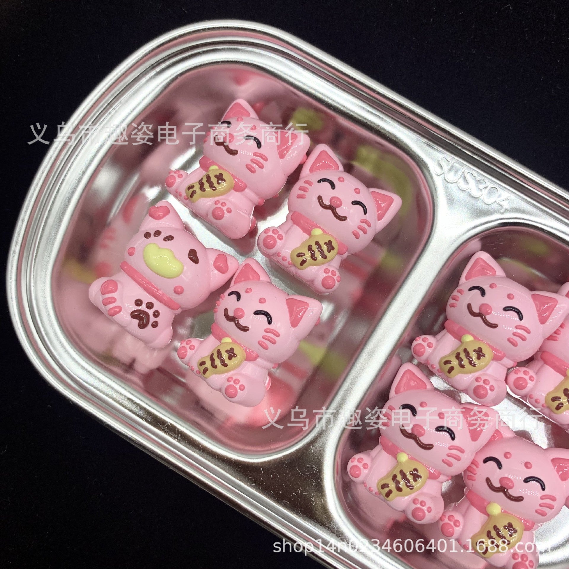 Wholesale 10pcs Cute Cat Heavy Oil Bead Bead Acrylic Beads