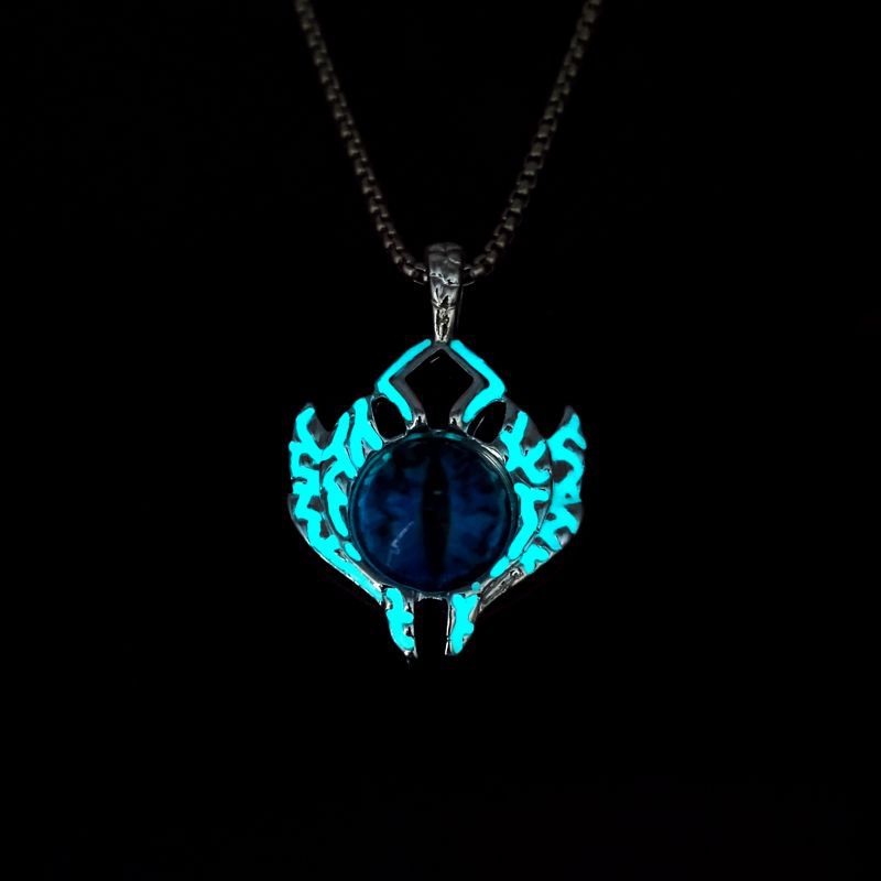Wholesale Evil Titanium Steel Magic Eye Necklace  Devil' s Eye Men' s Alloy Pendant
