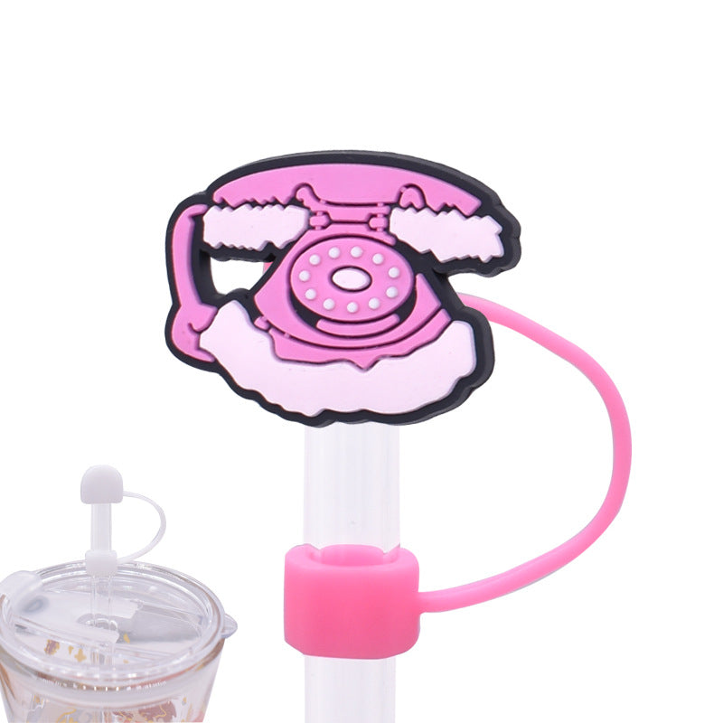 Wholesale Random 100pcs 10MM Pink Dust Plug Straw Hat Creative DIY Straw Accessories