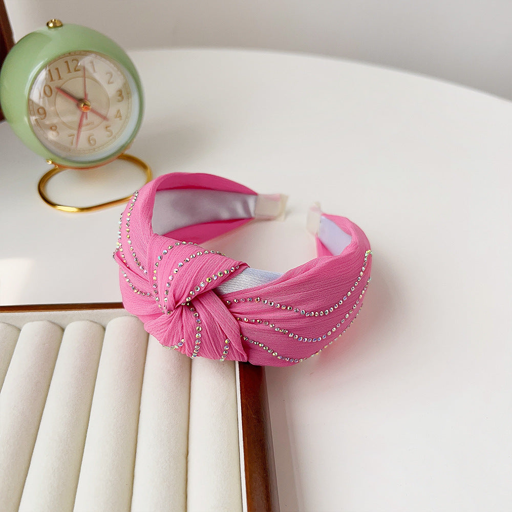 Diadema de perla de tela al por mayor de tela