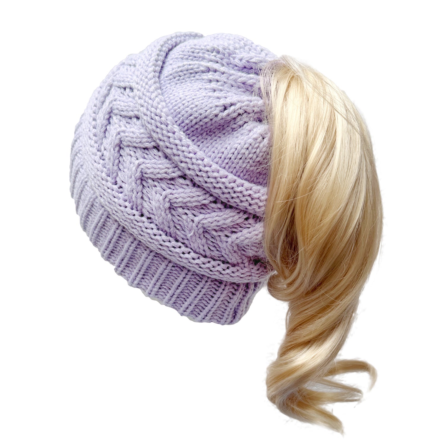 Wholesale Knitted Ponytail Beanie