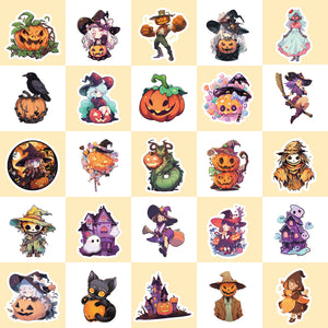 Wholesale of 50 Children's Cartoon Graffiti Pumpkin Ghost Witch Bat ...