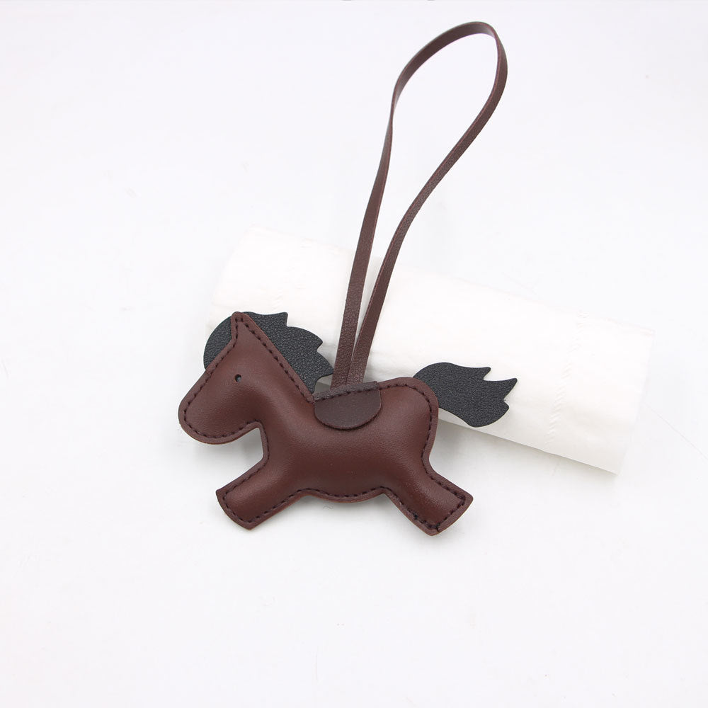 Wholesale Red Artificial Leather Pony Bag Charm Trendy Fashion Accessory For Bags Keys Boutique Resale Gift