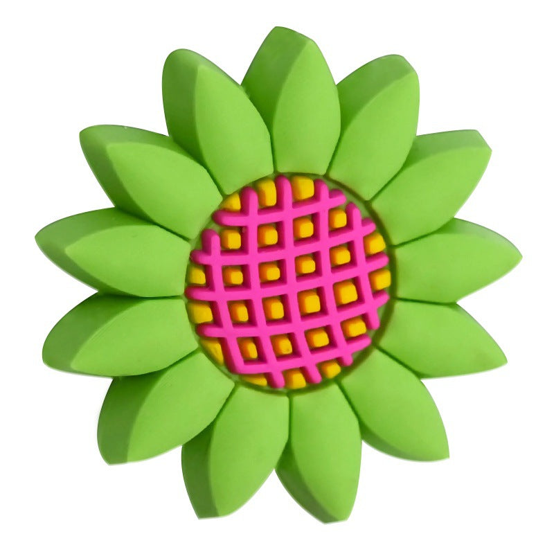 Wholesale Random 100pcs Candy colored Flower Focal Beads