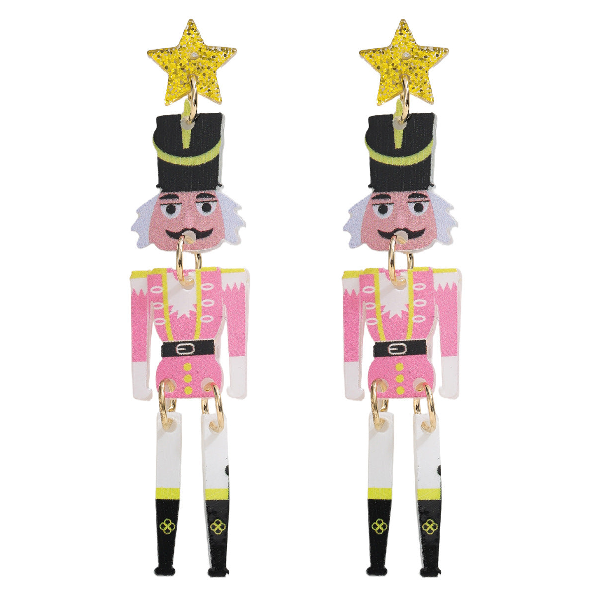 Wholesale 12pcs/pack Christmas Series Nutcracker Soldier Private Soldier Earrings