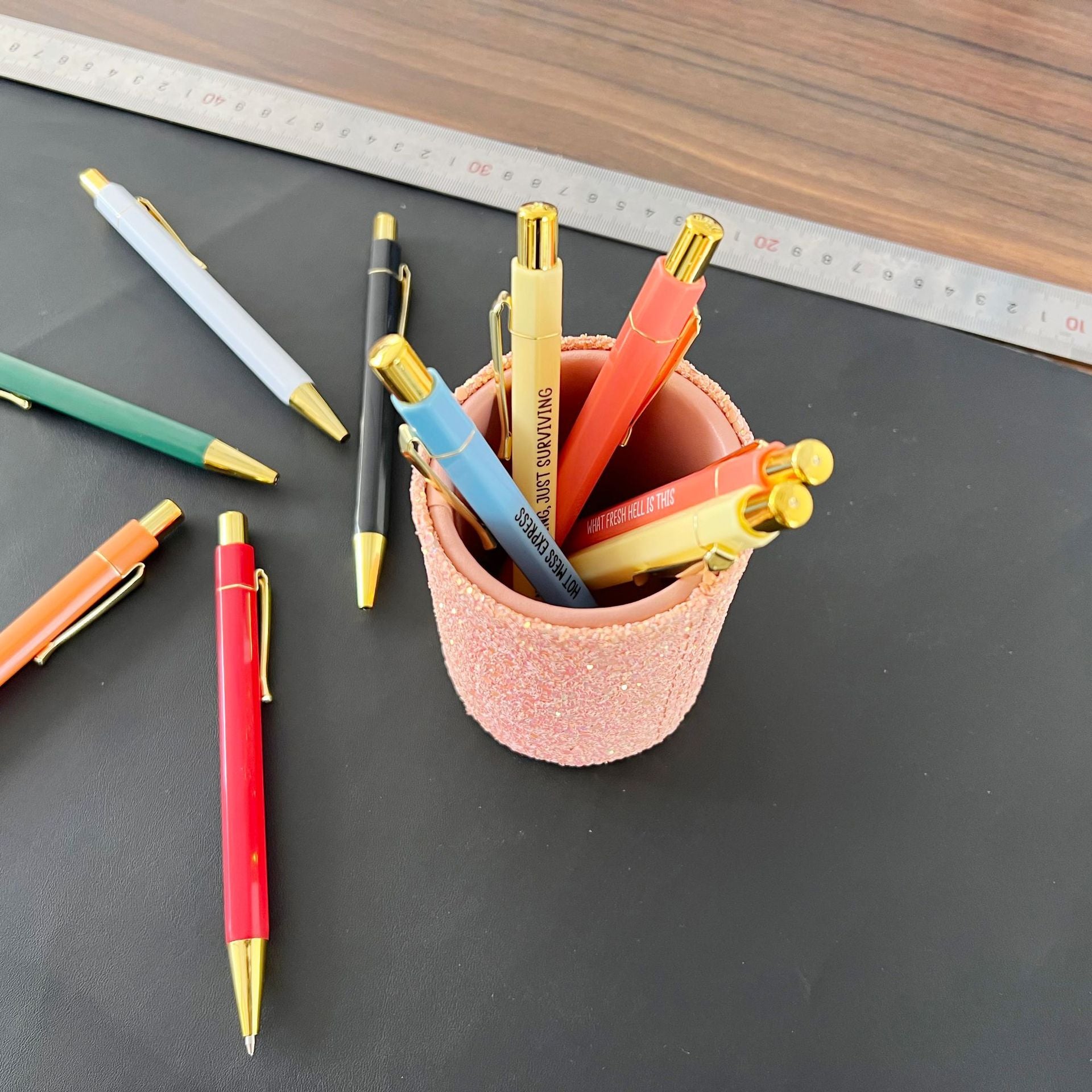 Plástico mayorista bienvenido al show show set de pluma divertida