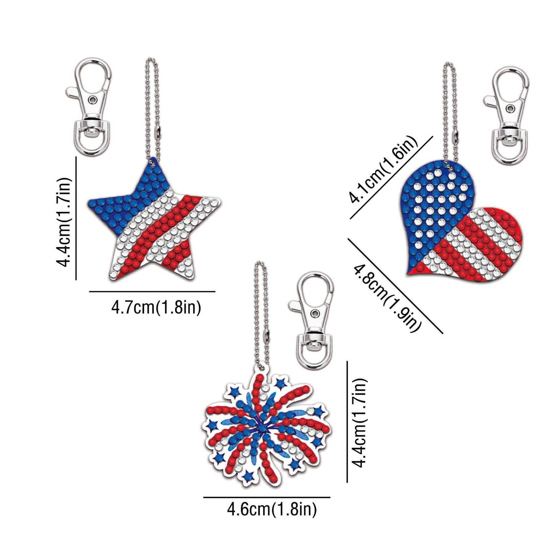 Pintura de diamantes al por mayor taza de café Beer Water Drop Fireworks Full Diamond Keychains