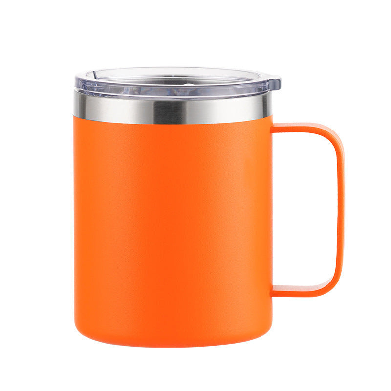 Wholesale Tumbler 12oz Stainless Steel Handle Insulated Solid Color Mug
