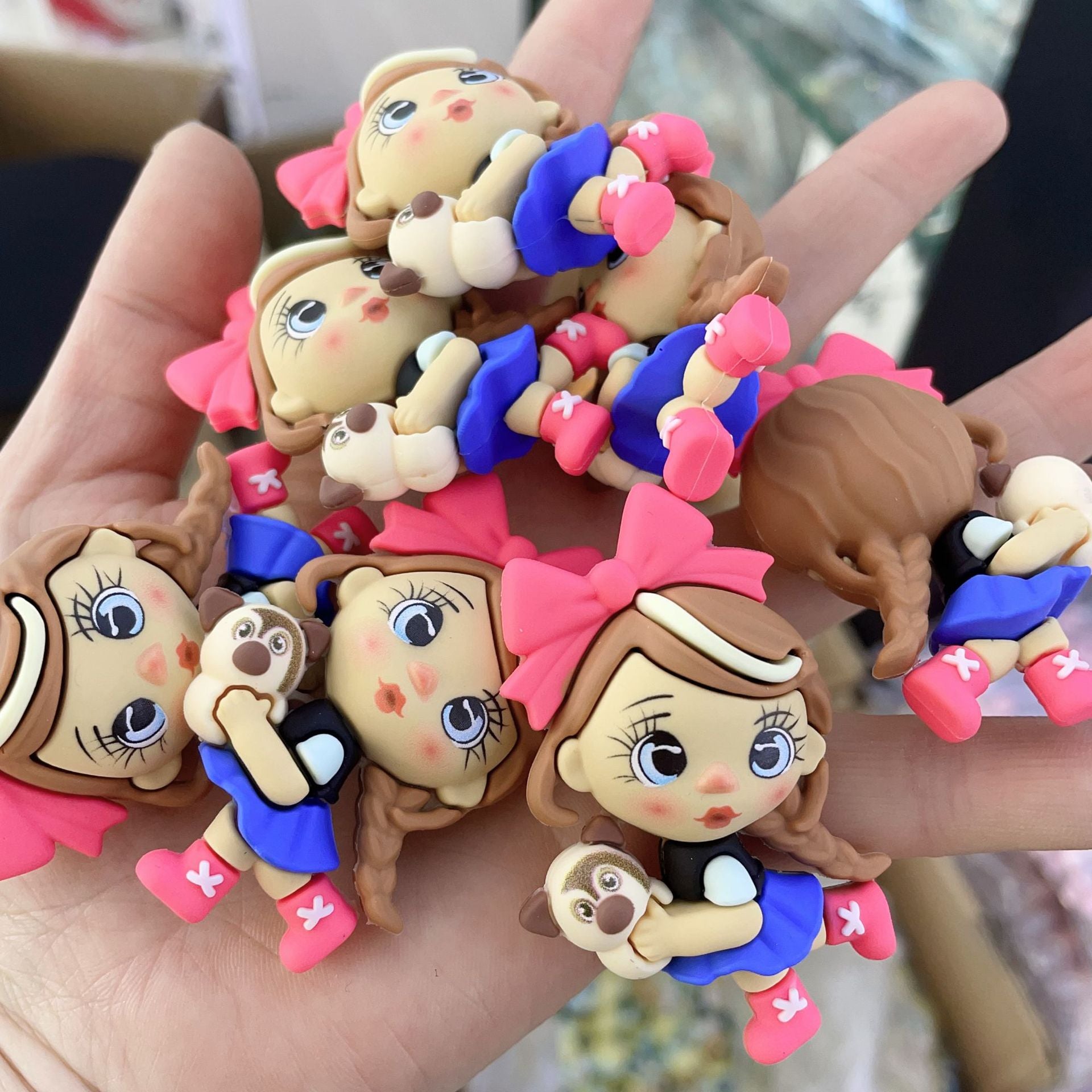 Wholesale Mixed batch live streaming hot selling soft rubber strawberry little girl DIY bead OLY Exclusive