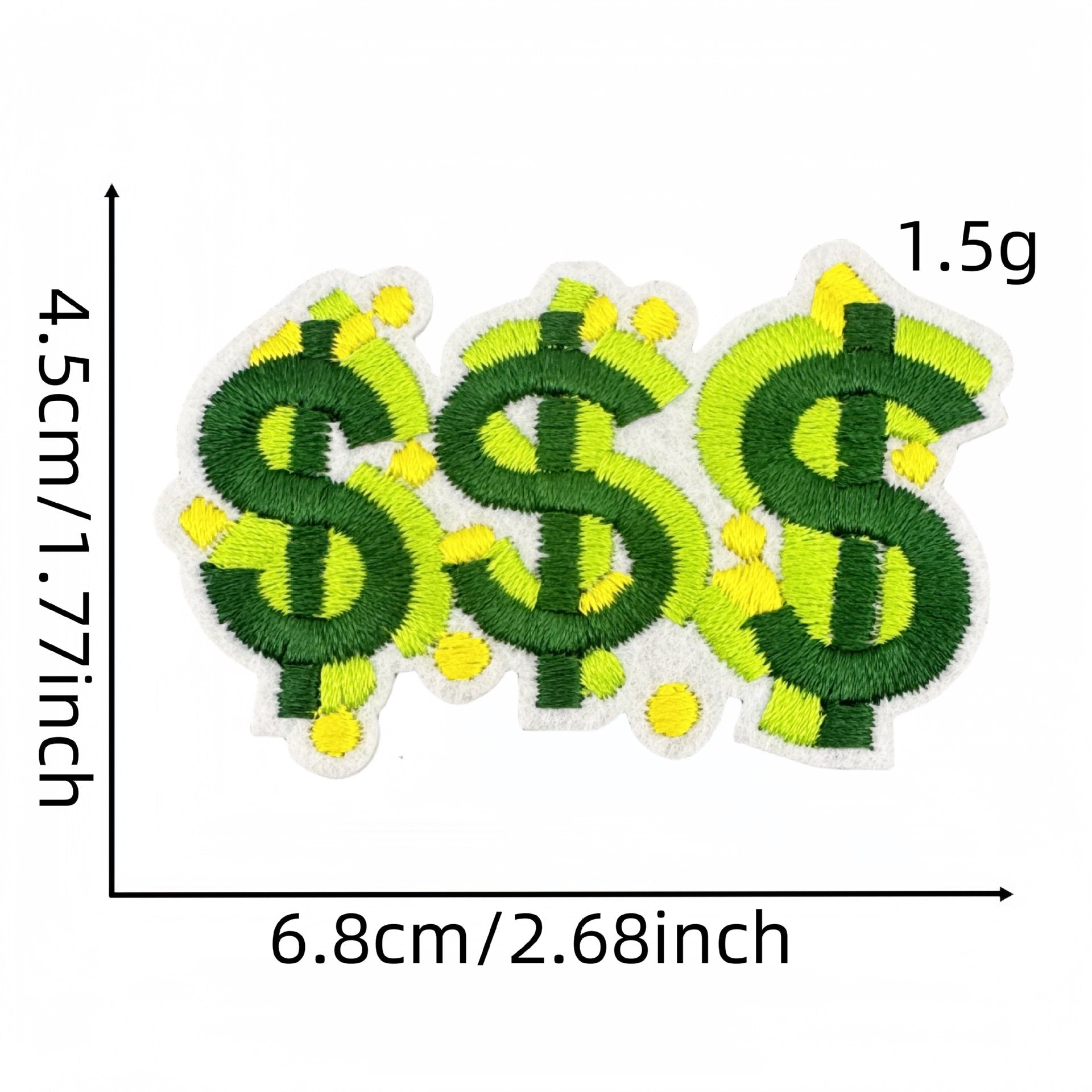 Wholesale Cartoon money banknotes Embroidery DIY Patches