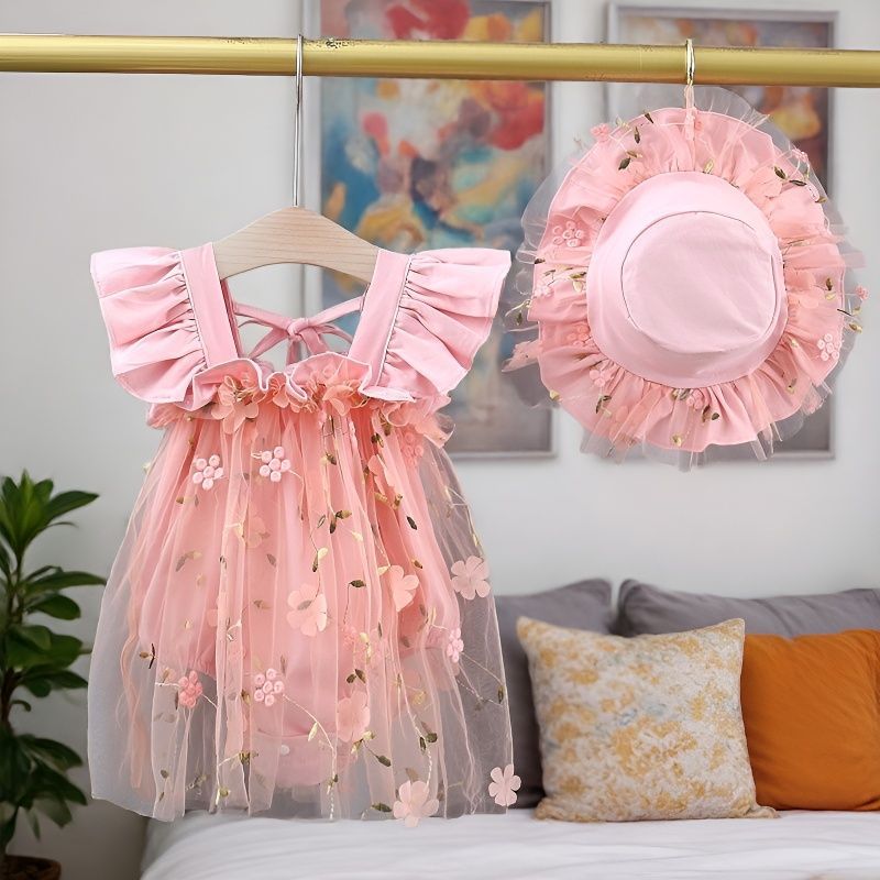 Wholesale Trendy Summer Baby Girl Cotton Sleeveless Korean Style Romper Gift