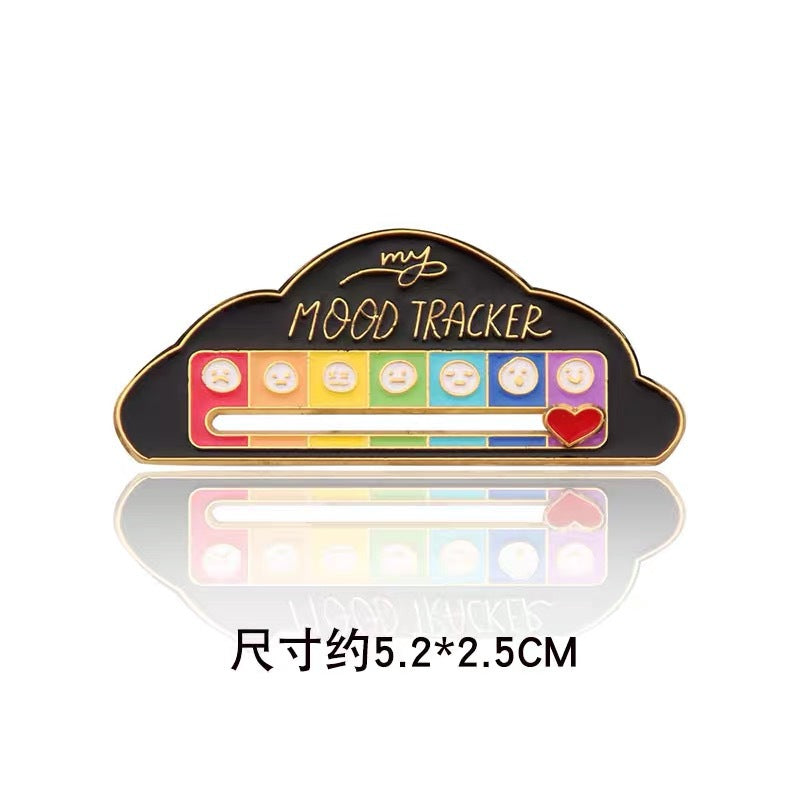 Wholesale Mood Conversion Energy Brooch Personality Slidable Social Power Brooch