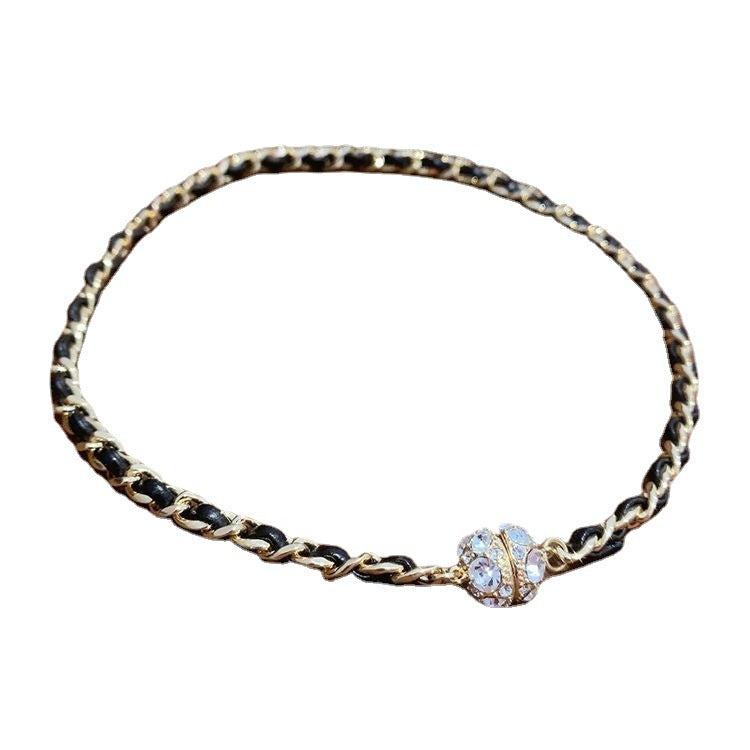 Wholesale Splicing Leather Cord Magnets Necklaces