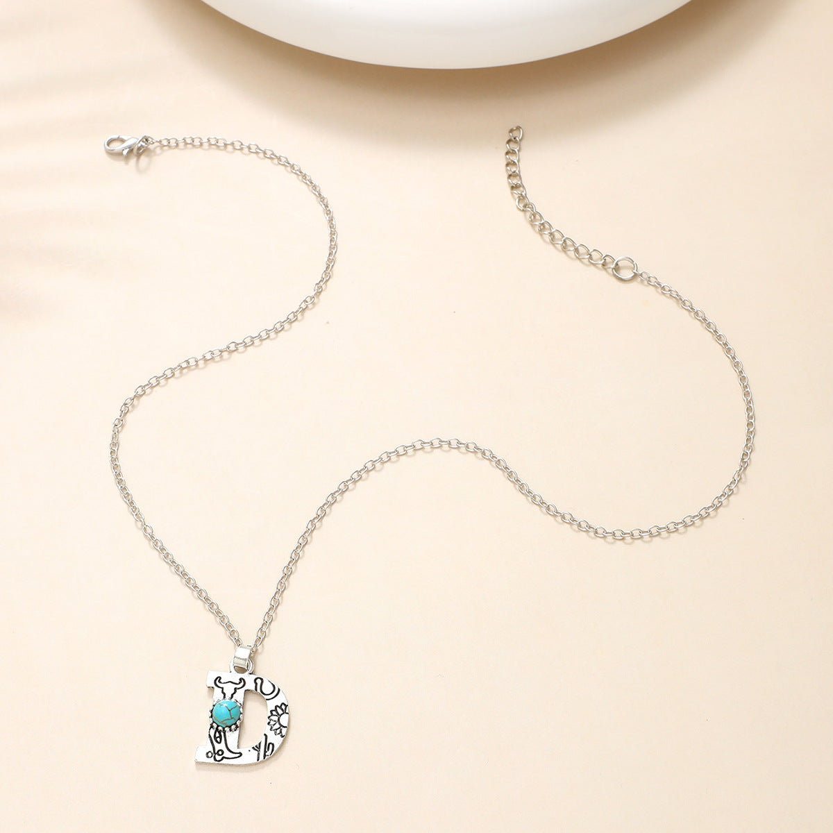 Wholesale Alloy English letter necklace western style