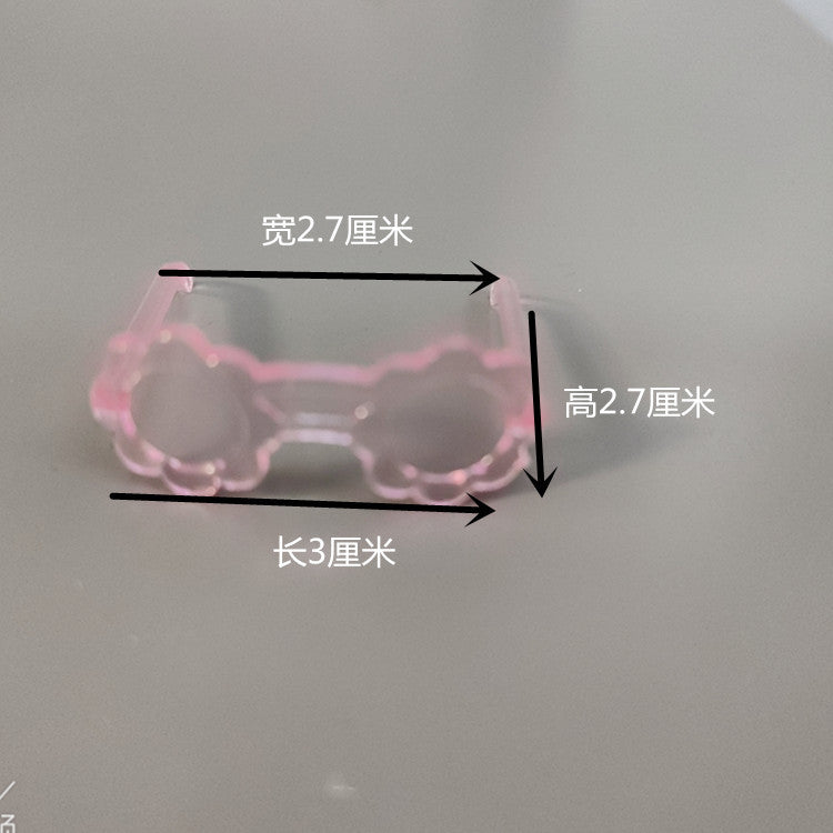 Wholesale 20pcs Barbie Doll Toy Accessories Glasses 30cm Princess Doll Crystal Clear Glasses