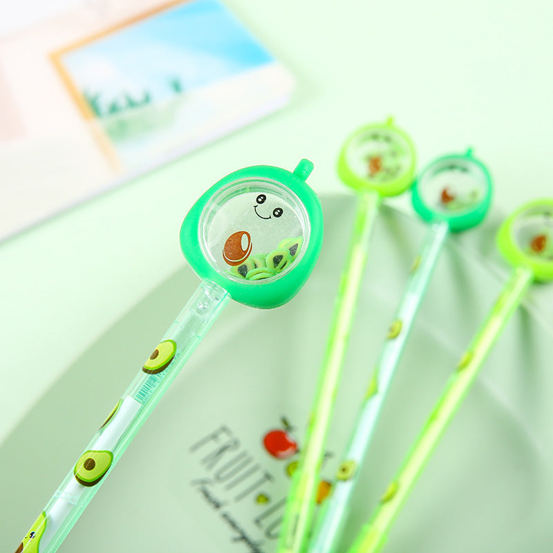 Wholesale Plastic Pineapple Sequins Rollerball Pen