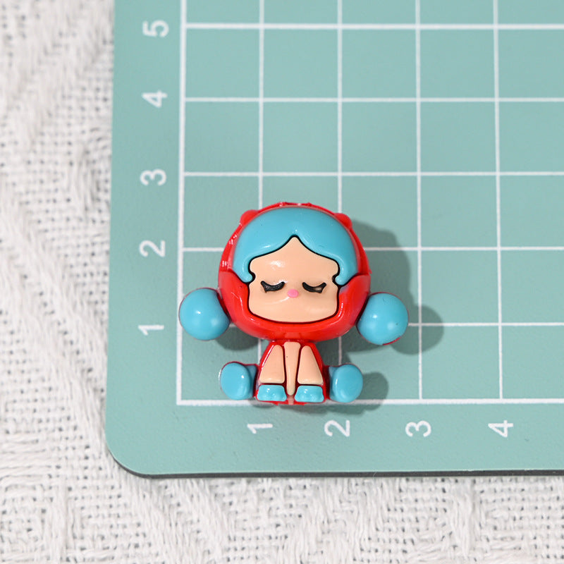 Wholesale 5pcs/pack With holes cartoon cute able rubber beads diy OLY Exclusive