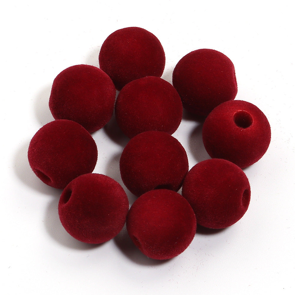 Wholesale 10pcs Acrylic  Series Peach Heart Large Hole Beads