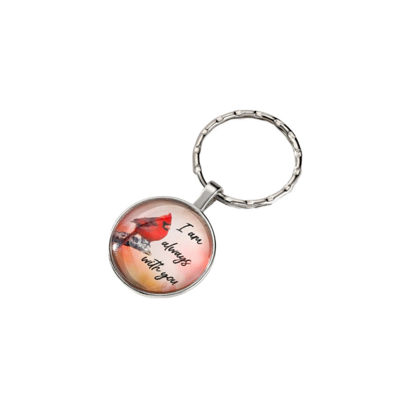 Wholesale Red Bird Metal Keychains