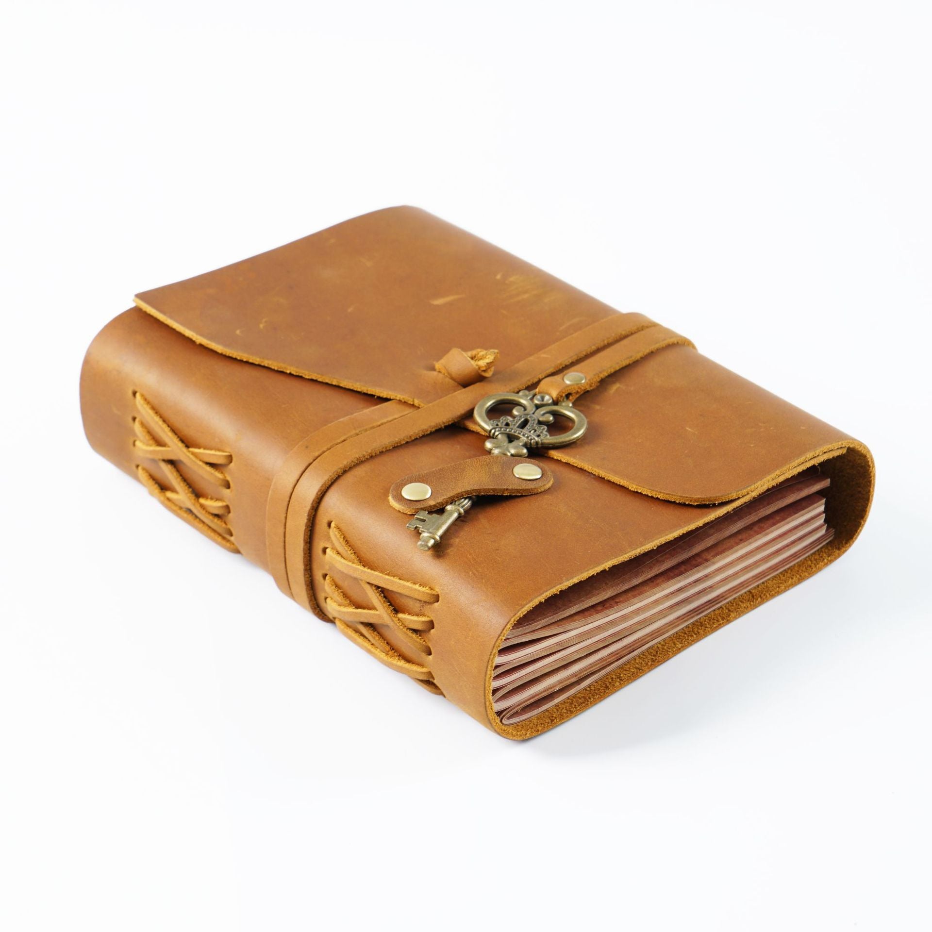 Wholesale First Layer Cowhide Vintage Handmade Loose-leaf Notebook