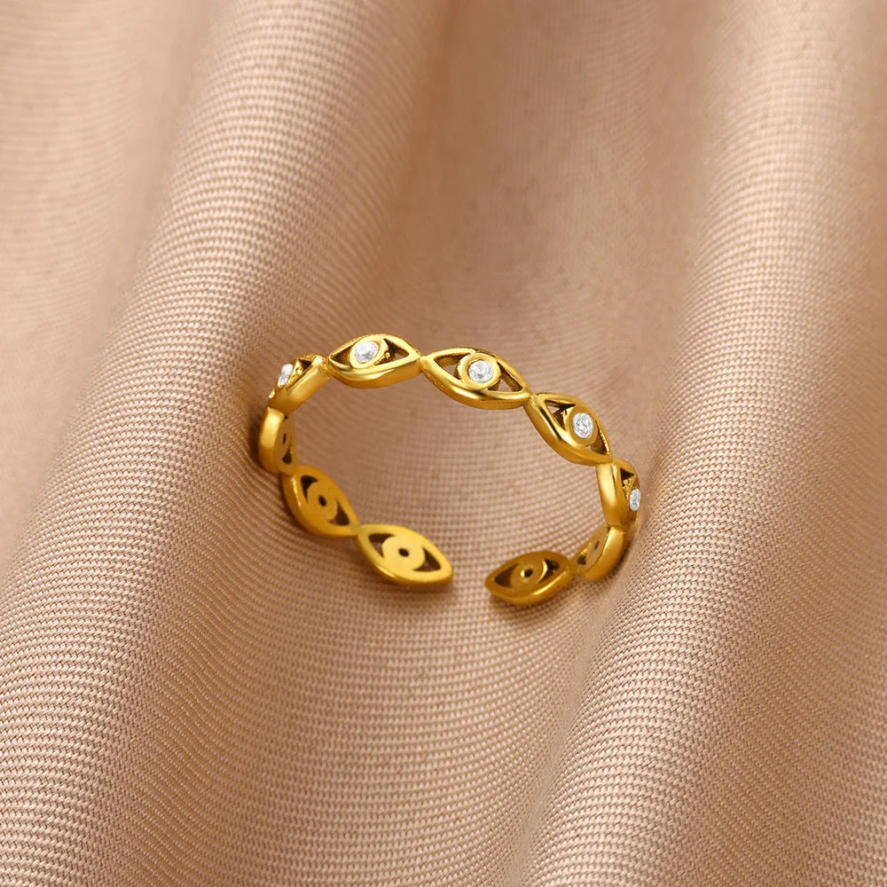 Wholesale Fashion Personalized Devil' s Eye Opening Index Finger Ring