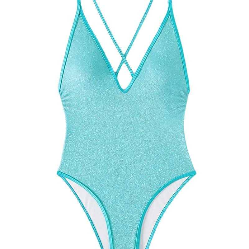 Wholesale Cross strap one piece swimsuit