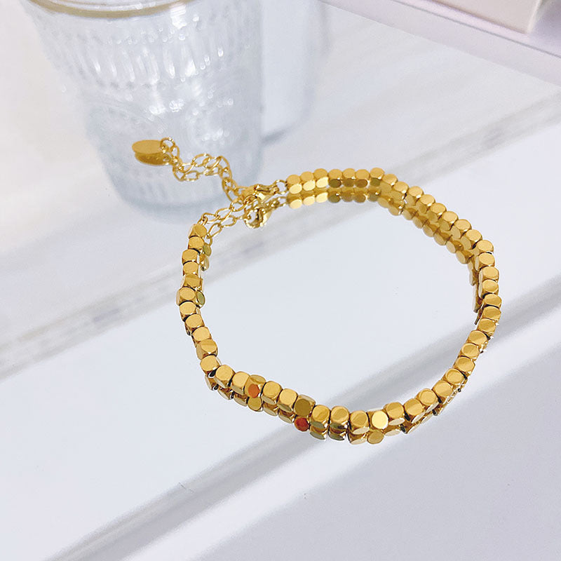 Wholesale Square Non-fading Titanium Steel Bracelet