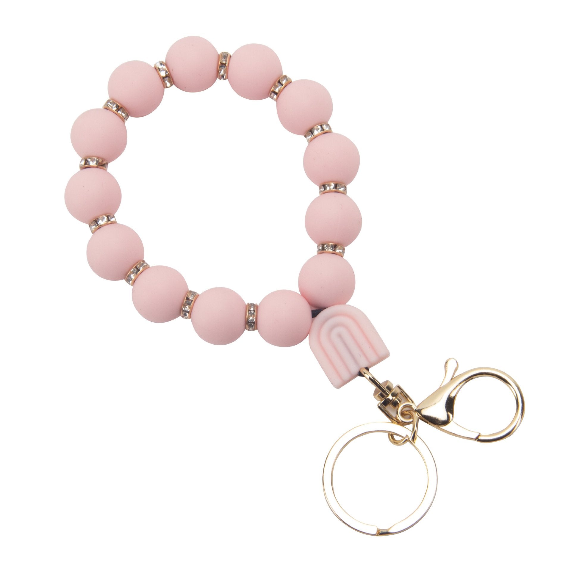 Wholesale Silicone Octagonal Beads Keychains