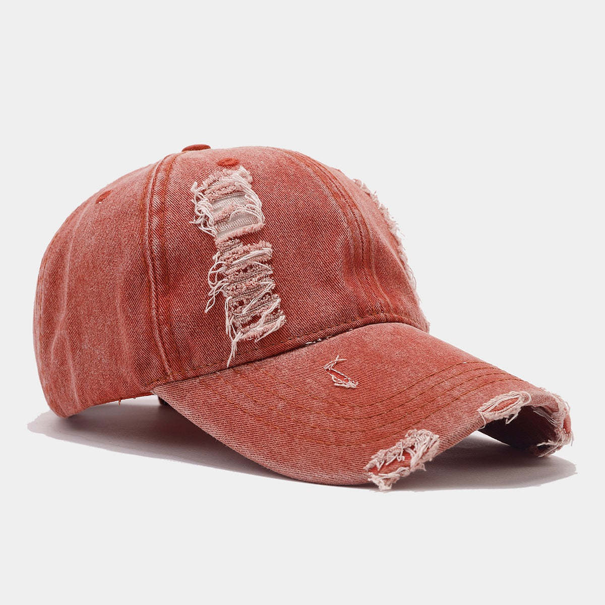 Wholesale Denim Vintage Washed Holes Versatile Fashion Baseball Cap