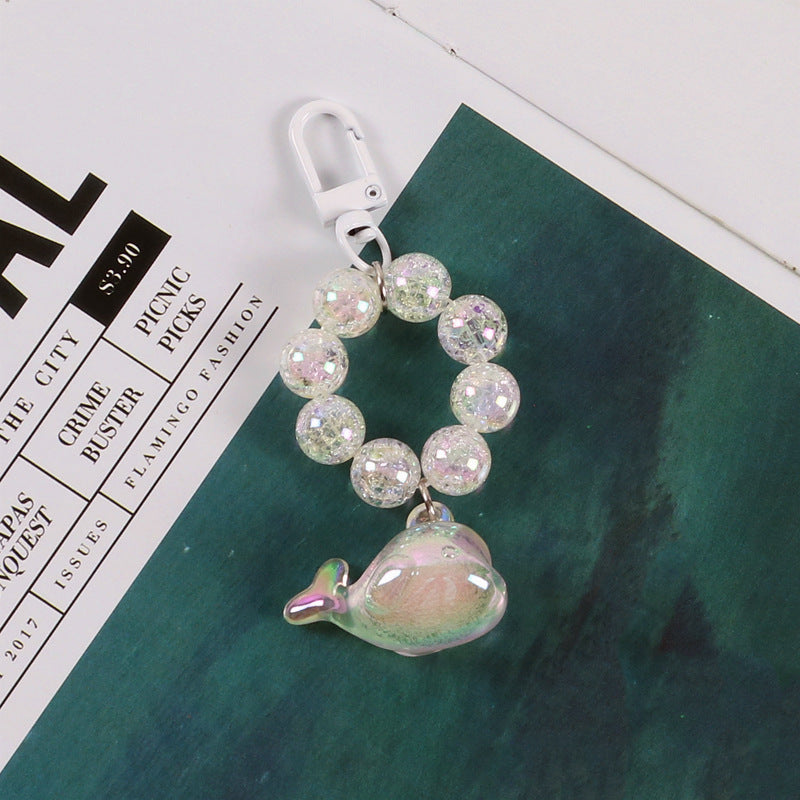 Wholesale Resin Whale Beads Keychain