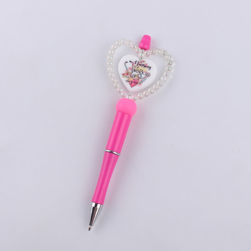 Wholesale DIY Cartoon Love Silicone Color Plastic Ballpoint Pen