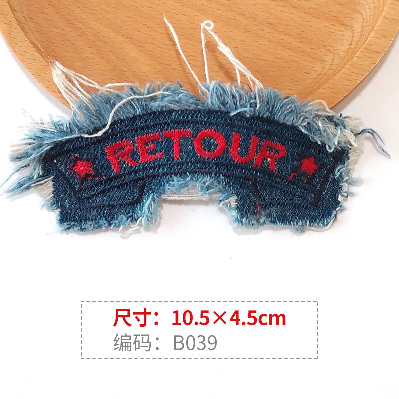 Wholesale Letter Skull Series Embroidery DIY Patches