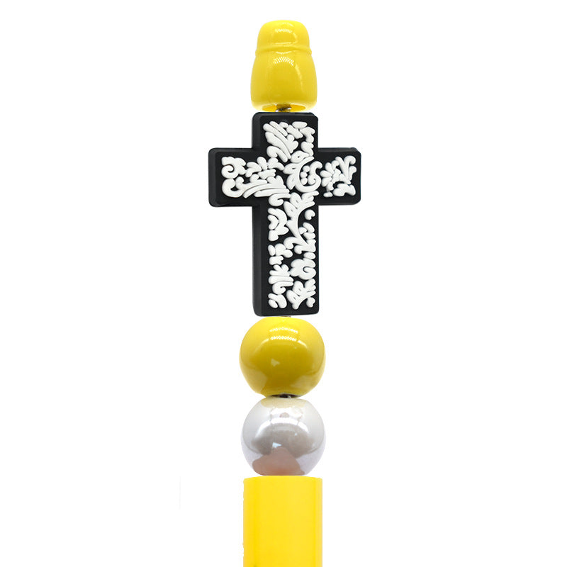 Wholesale 100pcs Creative Cartoon pen beaded PVC soft glue pen beads