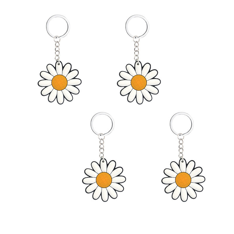 Wholesale 24pcs New Cartoon Bee Party Decoration PVC Soft Rubber Keychain