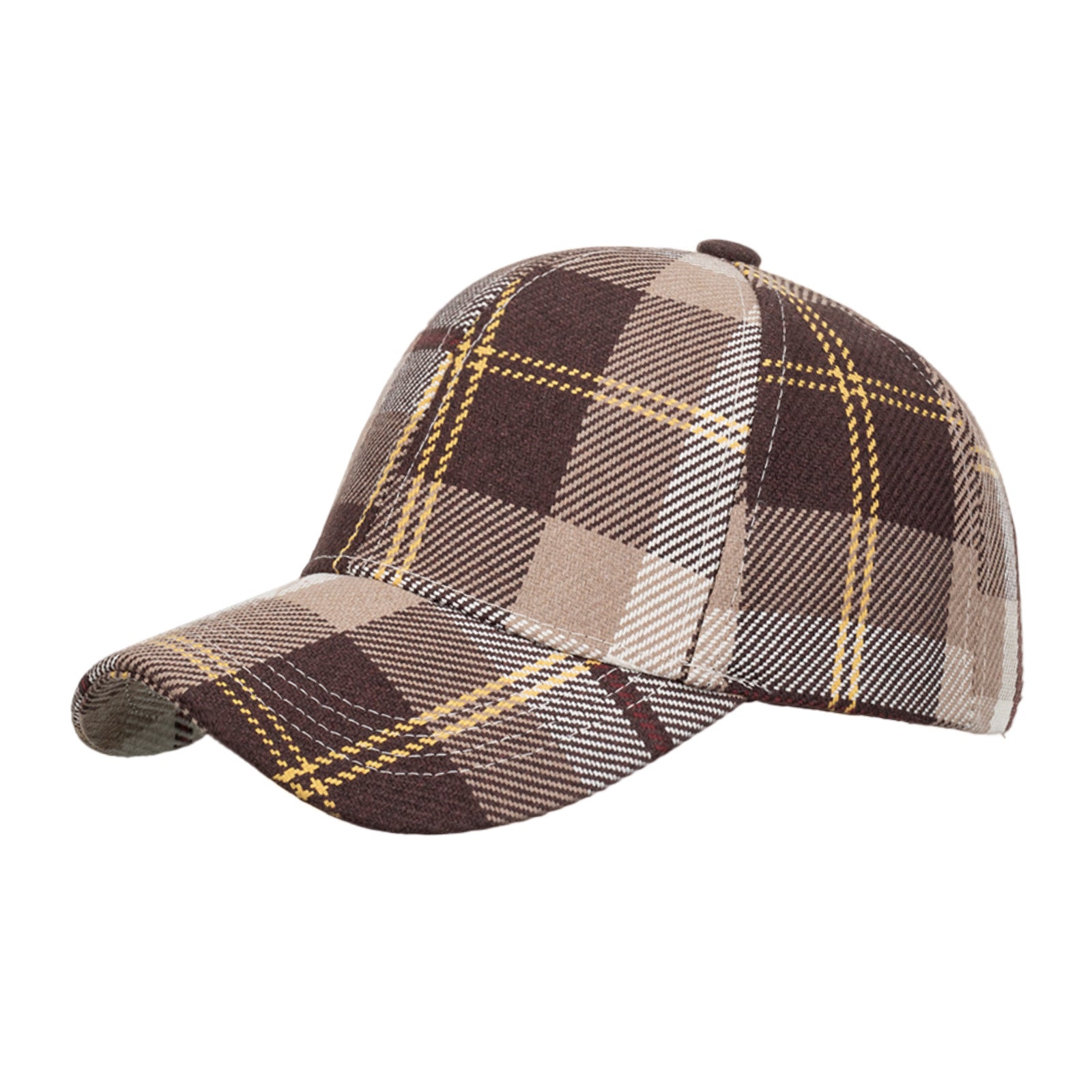 Wholesale British plaid baseball cap
