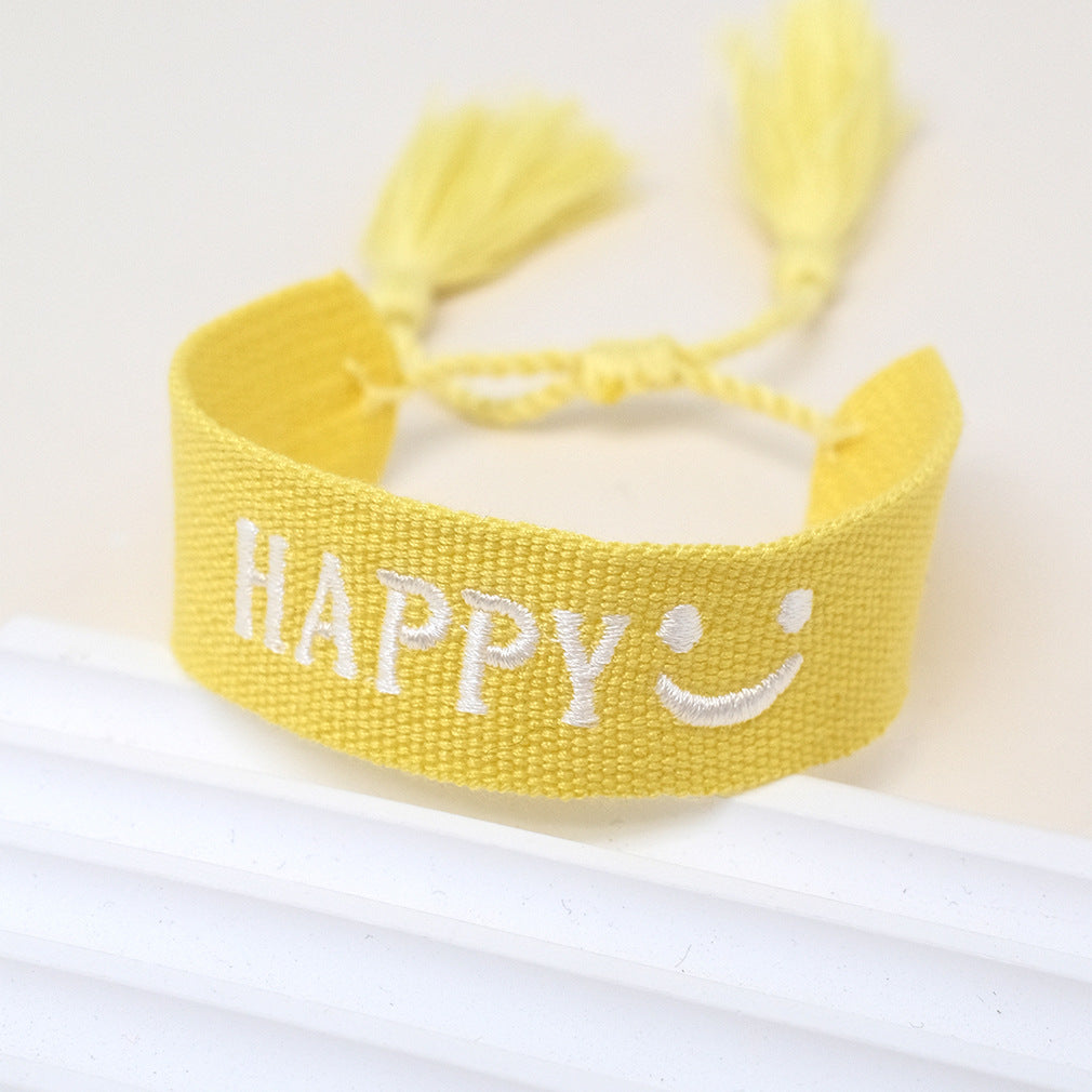 Wholesale Polyester Cord Braided Tassel Bracelets