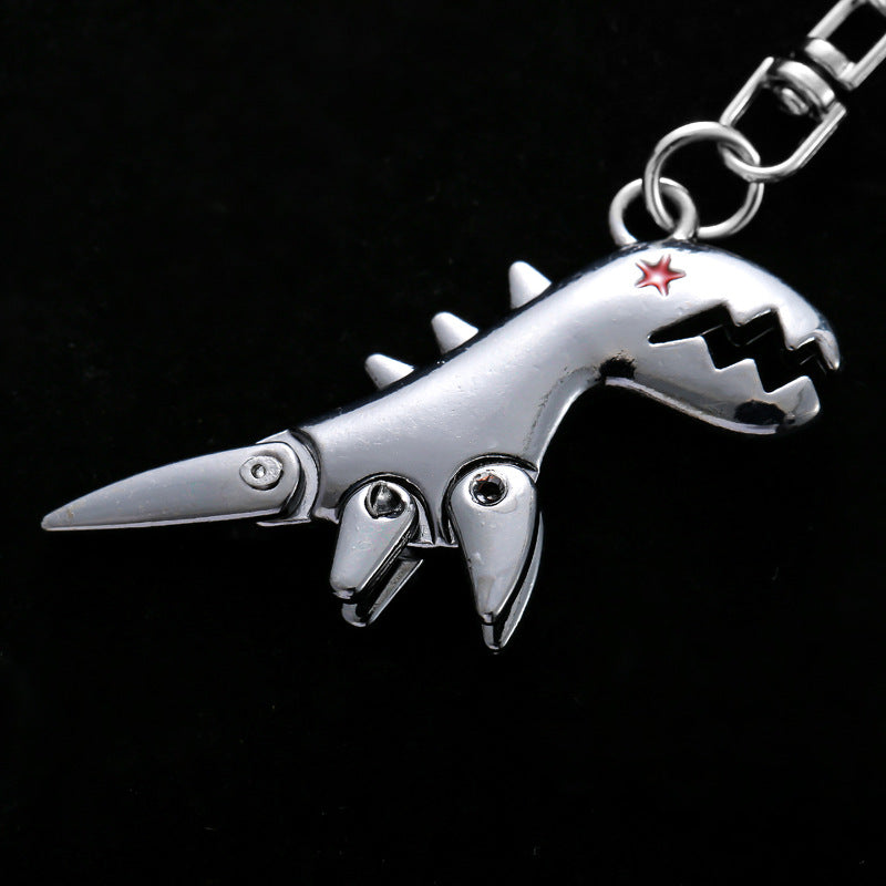 Wholesale 3D Jurassic Science Fiction Little Dinosaur Keychain
