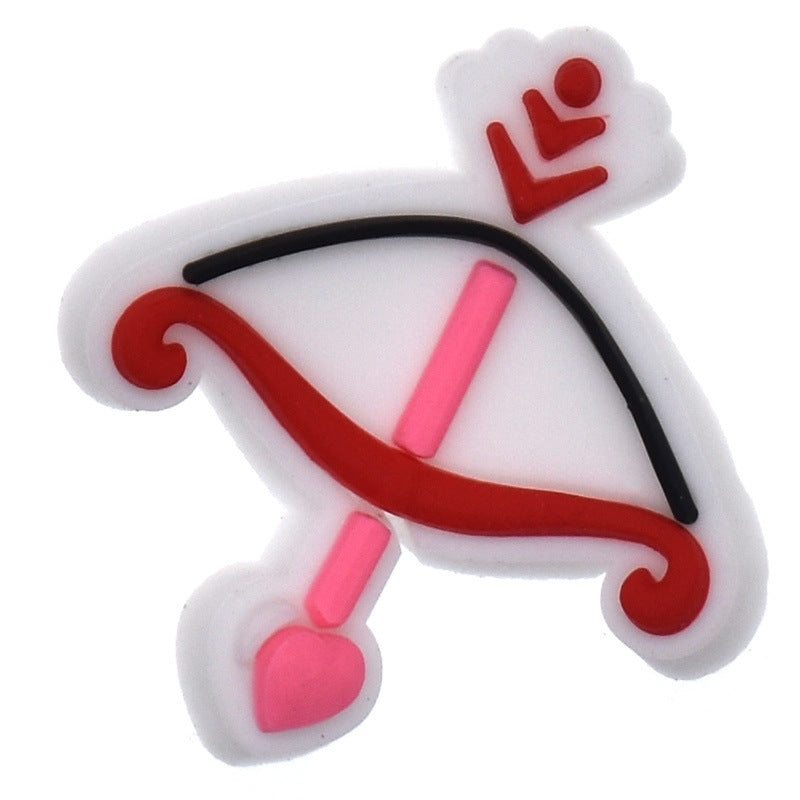 Wholesale Random 100pcs Red Valentine' s Day Series Croc Charms