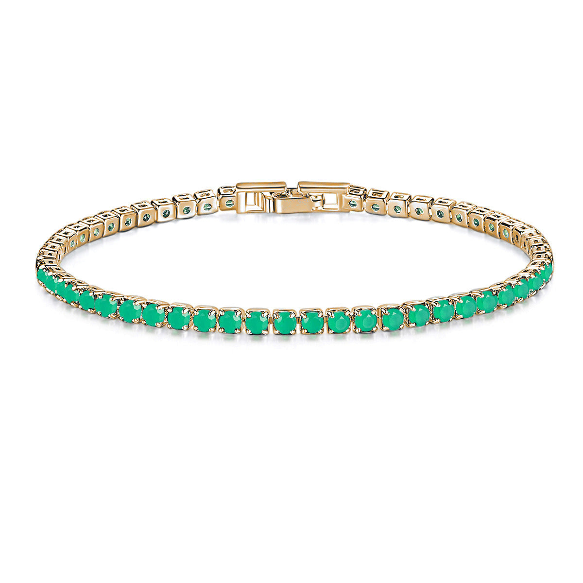 Wholesale Crystal Rose Gold Colored Zirconia Bracelet