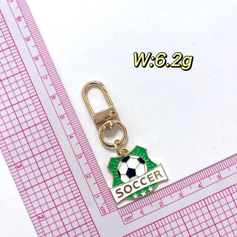Wholesale Football Sports Series Commemorative Metal Keychain