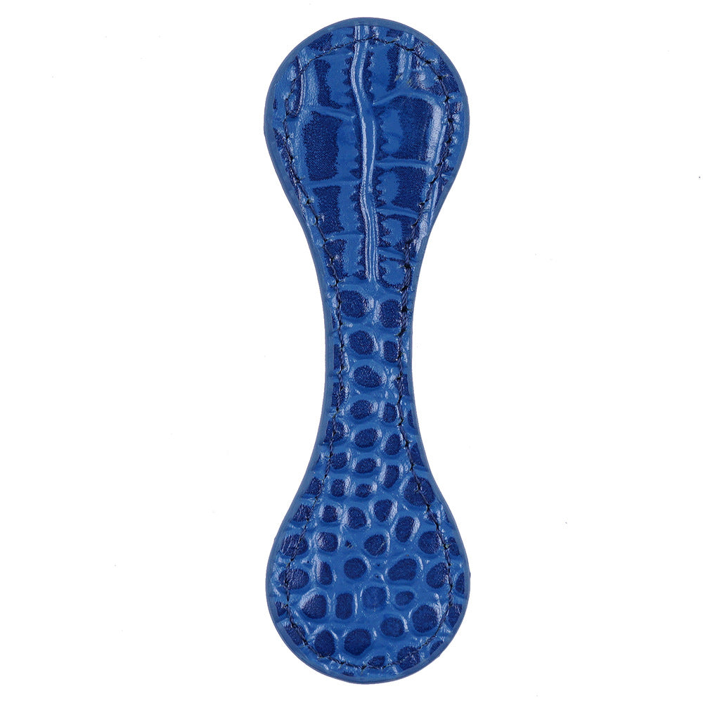 Wholesale Crazy horse leather double-sided magnetic bookmark clip