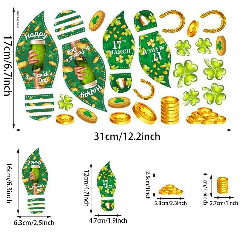 Wholesale St. Patrick's Day Window Stickers Decoration