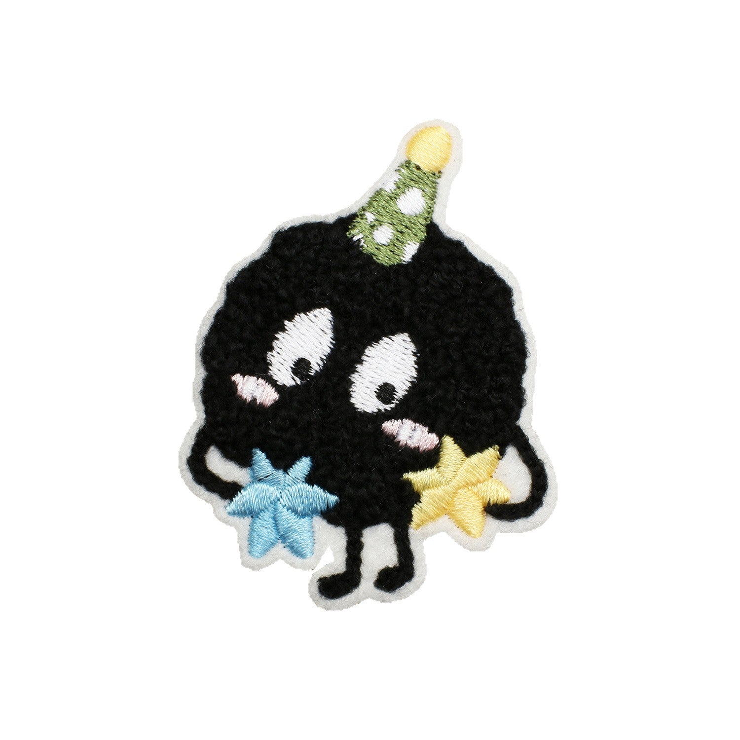Wholesale Cute Black Coal Polyester Embroidered Patch Funny Charcoal Badge Decorative Clothing Accessory For Gift And Boutique Resale